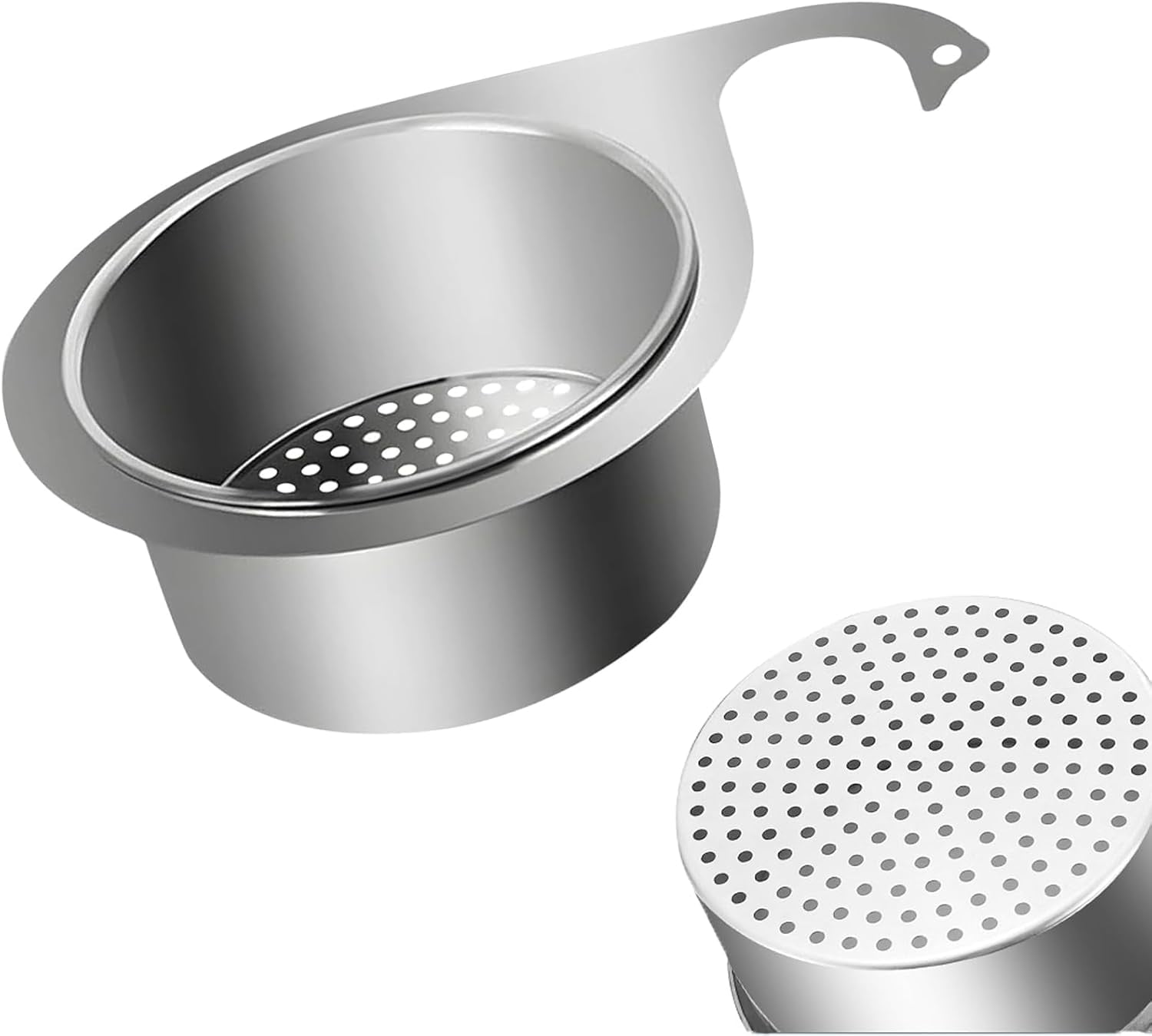 Cestello Filtro Per Lavello A Cigno - Acciaio Inox, Grande Capacità E Rimovibile - Foto 8