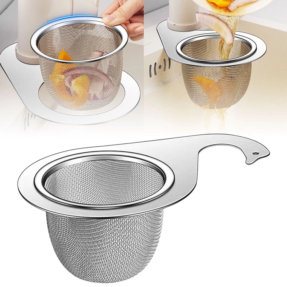 Stainless Steel Swan Sink Strainer Basket, Kitchen Veggie Sink Drain Basket Jq