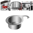thumbnail image 1 of Stainless Steel Swan Sink Strainer Basket,Swan Drain Basket for Kitchen Sink,Faucet Hanging Filter Basket,Kitchen Sink Drain Basket,Triangle Kitchen Sink Drain Basket, Corner Sink Strainer, 1 of 7