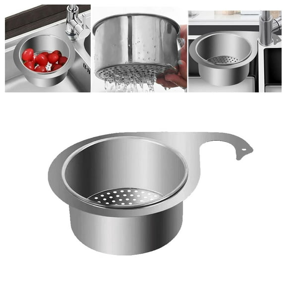 Stainless Steel Swan Sink Strainer Basket,Swan Drain Basket for Kitchen Sink,Faucet Hanging Filter Basket,Kitchen Sink Drain Basket,Triangle Kitchen Sink Drain Basket, Corner Sink Strainer