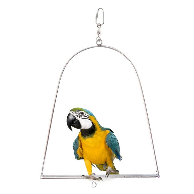 Stainless Steel Swing Birds Parrot Toys Stand Stainless Steel Cage