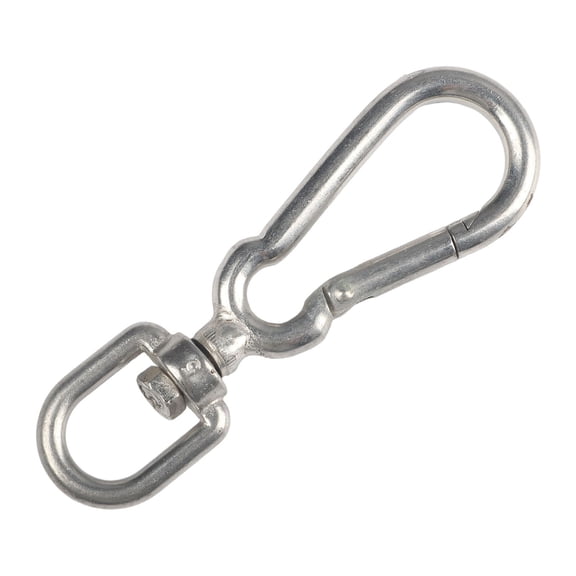 Stainless Steel Swivel Eye Bolt Snap Spring Hook For Scuba Diving Pet Leash Flag