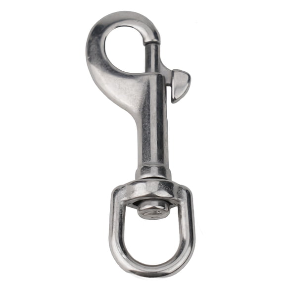 Stainless Steel Swivel Eye Bolt Snap Spring Hook for Scuba Diving Pet leash Flag