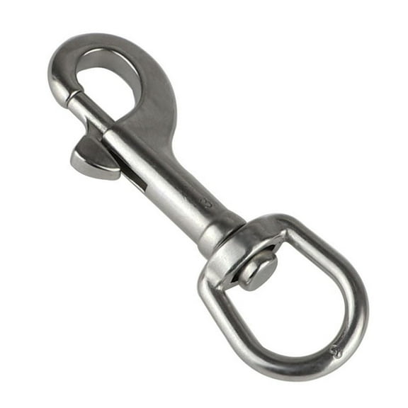 Stainless Steel Swivel Eye Bolt Snap Spring Hook for Scuba Diving Pet leash Flag