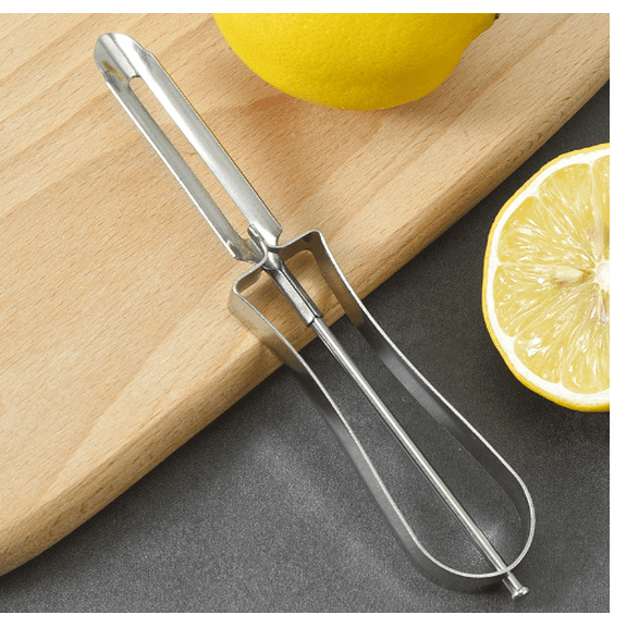 Stainless Steel Swivel Potato Carrot Hand Peeler,“Old-School” Professional Vegetable Potato Carrot Peeler,Food Fruit Vegetable Cutter Kitchen Tools,Stainless Steel-bod,Fruit Peeler,Silver,5.9x1"
