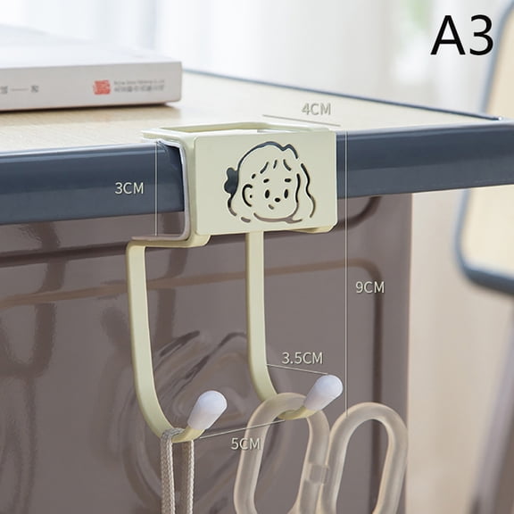 Stainless Steel Table Hooks Student Backpack Hooks Storage Hanging Hooks Office Desktop Edge Hooks School Water Bottle Hooks