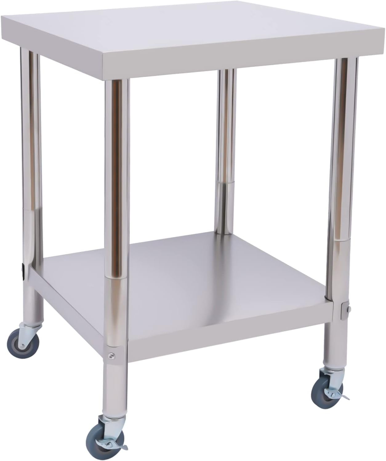 Stainless Steel Table for Prep & Work, 24”x24”x34 Commercial Work Table ...