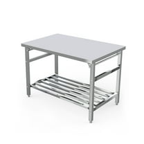 Stainless Steel Table for Prep & Work,30 x 48 Inches, NSF Commercial Heavy Duty Table with Undershelf and Stable Legs,Work Table for Restaurant, Home and Hotel