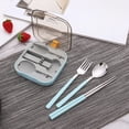 thumbnail image 1 of Stainless Steel Tableware Set, Portable Dining, Modern Minimalist, Lightweight Convenient, Travel Outdoor Camping Picnic, Durable Rust-resistant, Foldable Easy Storage, Food-grade Quality,, 1 of 8
