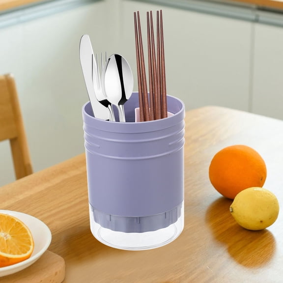 Stainless Steel Tableware Storage Caddy | Cutlery Organizer Bin for Kitchen Counter, Bar, Restaurant | Breathable Silverware Container with Drainage Holes | 6.14x4.48in