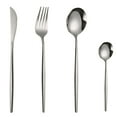 thumbnail image 1 of Stainless Steel Tableware Western Fork And Spoon 4 Piece Set European Steak And Fork Gold Tableware Set, 1 of 4
