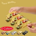 thumbnail image 1 of Stainless Steel Taco Holder Stands Set of 4, Taco Stand Rack Holds Up 2 Or 3 Soft & Hard Shell Tacos for Family, 1 of 6