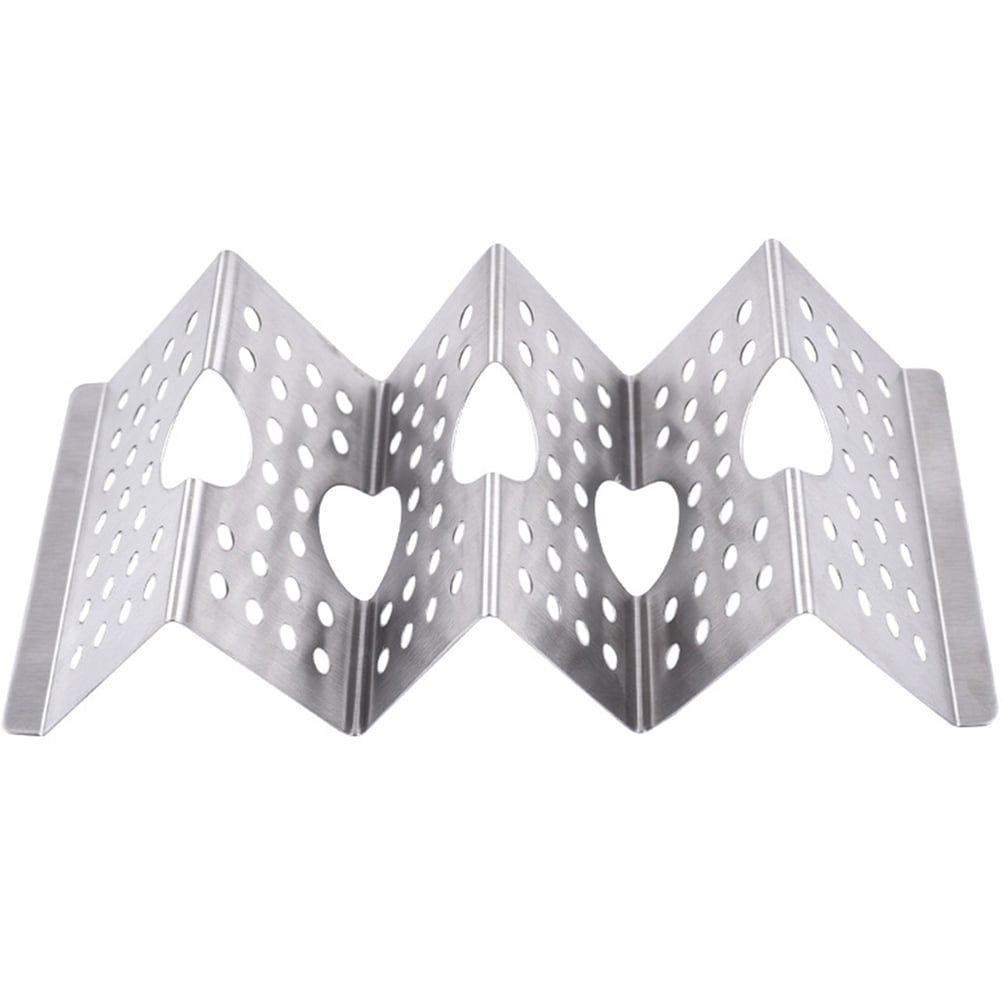 Stainless Steel Taco Holder Tortilla Serving Tray Stable Base Mexico
