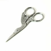 Stainless Steel Tailors Stork Craft Scissors Straight Sharp Tip, 3.5 inch
