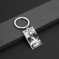 thumbnail image 1 of Stainless Steel Tarot Card Key Chain Major Arcana Pagan Key Chain Amulet Spiritual Jewelry Accessories Gift Sun Keyring, 1 of 3