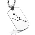 thumbnail image 1 of Stainless Steel Taurus (Bull) Astrology Constellation Dog Tag Pendant Necklace, 1 of 3