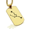 thumbnail image 1 of Stainless Steel Taurus (Bull) Astrology Constellation Dog Tag Pendant Necklace, 1 of 3