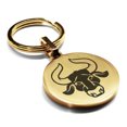 thumbnail image 1 of Stainless Steel Taurus Zodiac (Bull) Round Medallion Keychain Circle Ring, 1 of 2