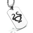 thumbnail image 1 of Stainless Steel Taurus Zodiac Sign (Bull) Dog Tag Pendant Necklace, 1 of 3