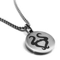 thumbnail image 1 of Stainless Steel Taurus Zodiac Sign (Bull) Round Medallion Pendant Necklace, 1 of 3