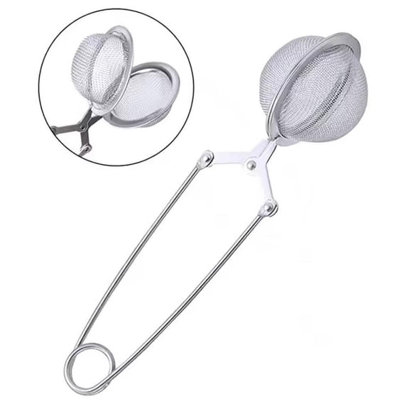 Stainless Steel Tea Ball Strainer Infuser with Handle, Fine Mesh Loose Leaf Tea Filter Sieve for Brewing