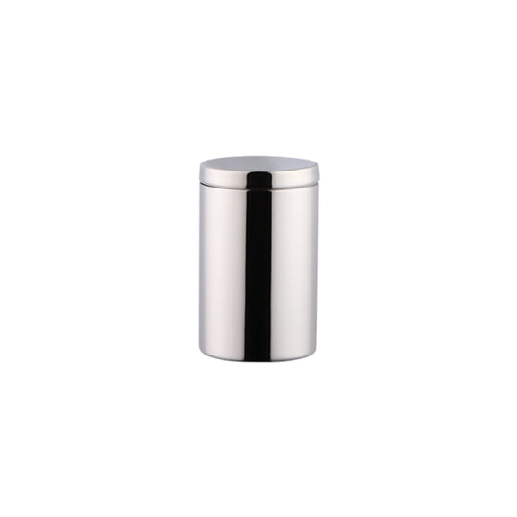 Stainless Steel Tea Canister,Storage Canister with Airtight Lids,Small Tea Canister,Portable Round Metal Can,Small Kitchen Container for Loose Tea Storage,Coffee Sugar,Candy,and Spices,Silver