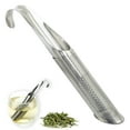 thumbnail image 1 of Food Strainer Stainless Tea Diffuser 2024 Upgrade Tea Artifact Creative Pipe Stainless Tea Infuser With Hanging Hook Handle Holes Tea Interval Diffuser Or Loose Tea Coffee,Silver Kitchen Strainers, 1 of 6