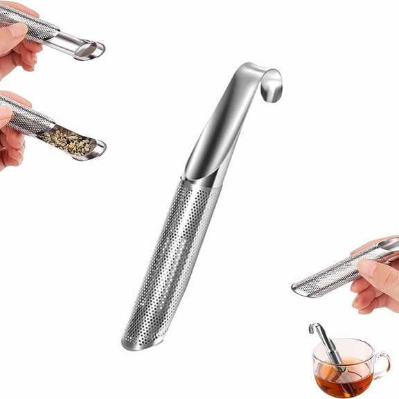 Stainless Steel Tea Diffuser, 2025 New Stainless Steel Tea Infuser, Tea Artifact Creative Spoon Tea Infuser With Handle, Fine Holes Tea Interval Diffuser for Loose Tea and Leaf Coffee (3PCS)