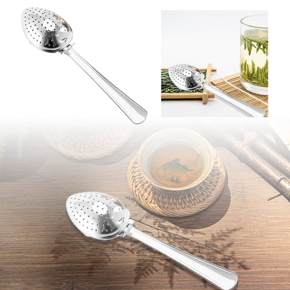 Stainless Steel Tea Diffuser 2025 New Stainless Steel Tea Infuser Tea Artifact Spoon Tea Infuser With Handle Fine Holes Tea Interval Diffuser For Loose Tea And Leaf Coffee Cooking Utensils