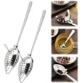 thumbnail image 1 of Stainless Steel Tea Diffuser,Spoon Shape Tea Diffuser Fine Holes Universal Tea Sifter Creative Tea Strainer with Handle,Tea Strainers for Loose Tea,Tea Holder Steeper for Loose Tea Leaf Coffee, 1 of 9