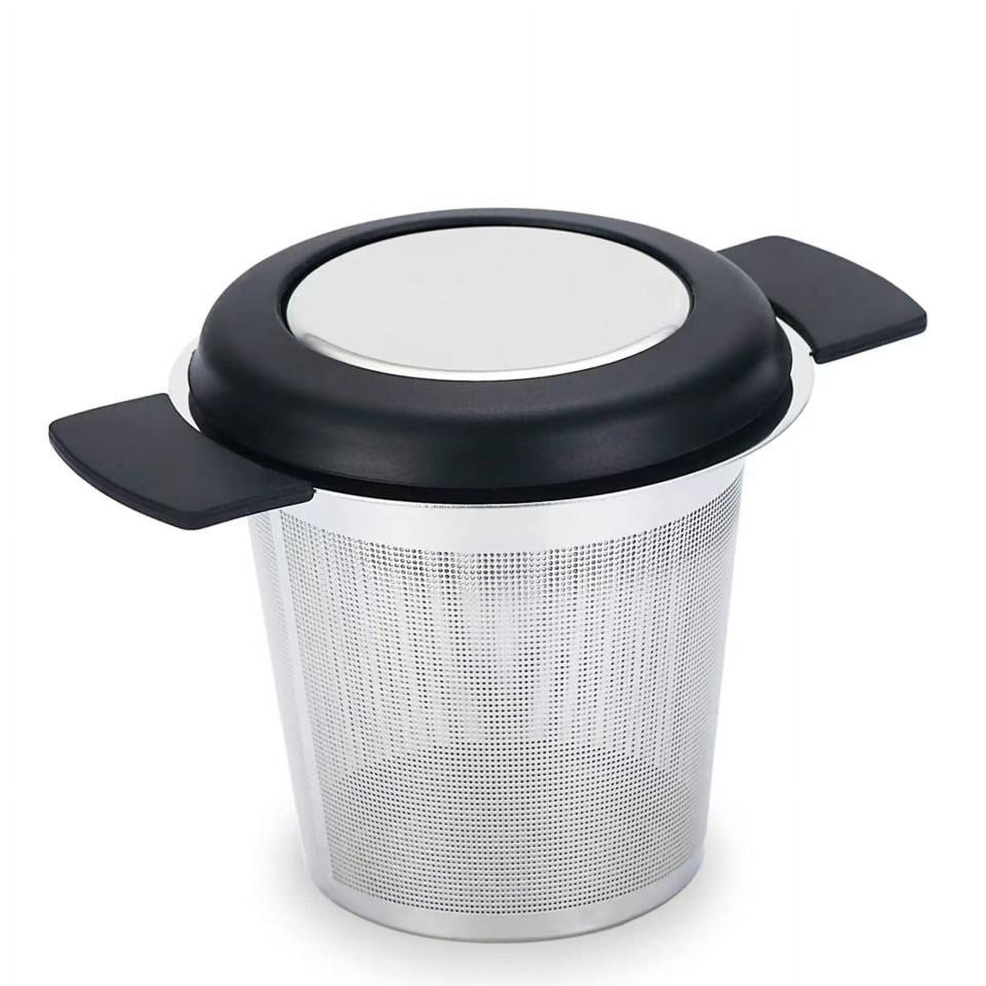 Stainless Steel Tea Filter with Double-Handle, Silicone Tea Filter ...