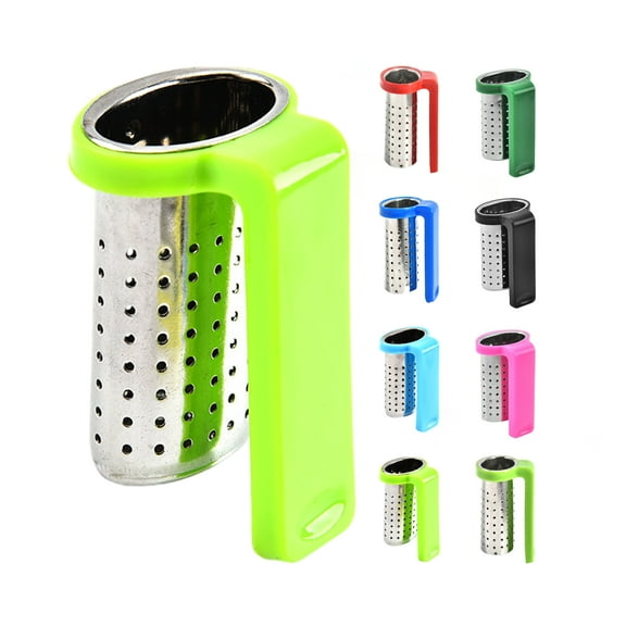 Stainless Steel Tea Infuser Mesh Strainer With Handle for Hanging on Teapots, Mugs, Cups to Steep Loose Leaf Tea