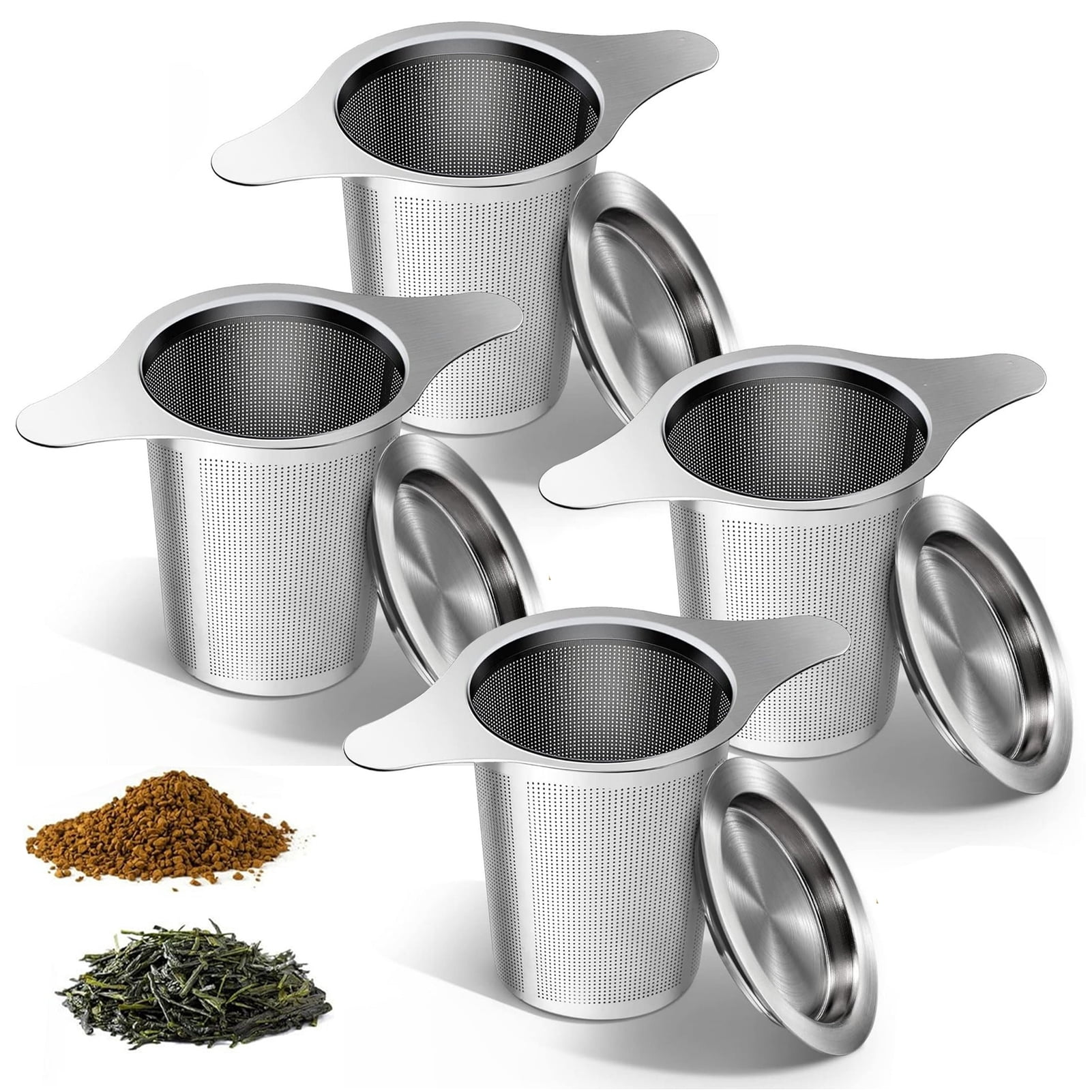 Stainless Steel Tea Infuser Steeper Strainer for Loose Leaf Tea, Fine ...