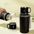 thumbnail image 1 of Stainless Steel Tea Infuser Tumbler, Insulated Travel Mug, 600ml Large Capacity Tea Water Separation Cup, Office Commute, 1 Count, 1 of 6