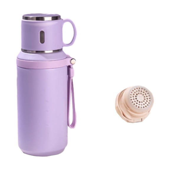 Stainless Steel Tea Infuser Tumbler | Vacuum Insulated Travel Mug | Stainless Steel | Hot & Cold Beverage Cup | Tea-Water Separation Design | BPA-Free