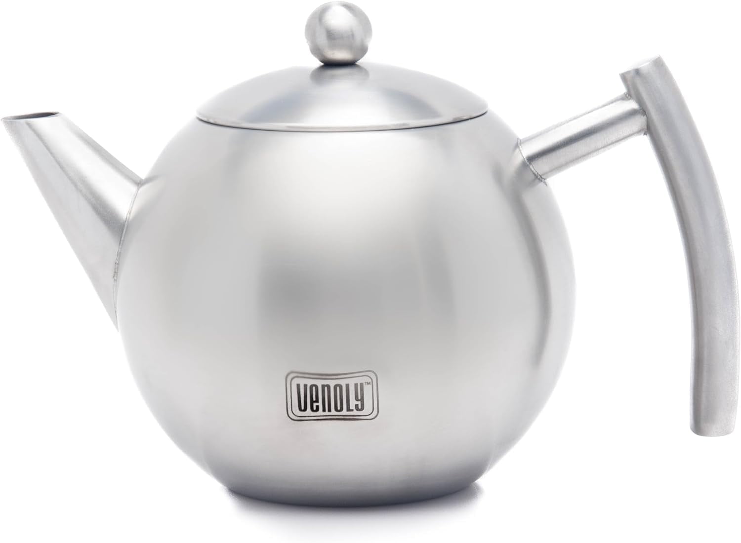Venoly 1 Liter Stainless Steel Tea Pot with Ergonomic Handle