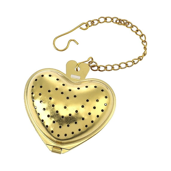 Stainless Steel Tea Strainer D， Stainless Creative Tea Infuser Metal Heart Shape Reusable Tea Coffee Filter Strainer Teapot Accessory Kitchen Gadget Too