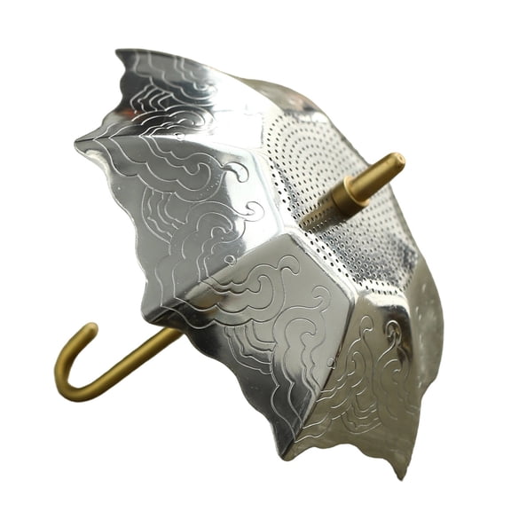 Stainless Steel Tea Strainer Fine Mesh Filter for Loose Leaf Tea, Herbal Infusions, and Coffee Brewing, 3.9 x 3.7 Inches