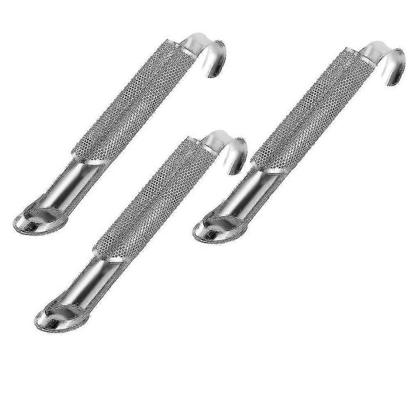 Stainless Steel Tea Strainer,pipe Tea Strainer For Tea Leaves silver 3pcs