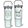 thumbnail image 1 of Teacher Tumbler, 30oz Insulated Stainless Steel Travel Coffee Mug, Best Teacher Gift for Women, Appreciation Thank You Gifts, 1 of 6