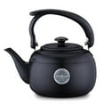 thumbnail image 1 of Stainless Steel Teapot Kettle Stovetop Cookware Kitchenware Stovetop Tea Kettle Ergonomic Handle for Boiling Hot Water Tea,  Tea Kettle 1.0L for Home Kitchen Black, 1 of 7