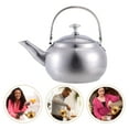 thumbnail image 1 of Stainless Steel Teapot with Removable Infuser, Stainless Steel Tea Pot with Handle, Stovetop Safe Tea Maker Water Kettle for Loose Leaf & Tea Bags, 1 Pcs, 7.08x5.7", 1 of 6