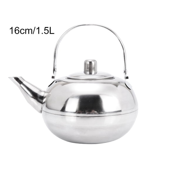 Stainless Steel Teapot, Tea Pot with Removable Infuser or Filter for Loose Leaf and Tea Bags Cold Water Pitcher Tea Maker