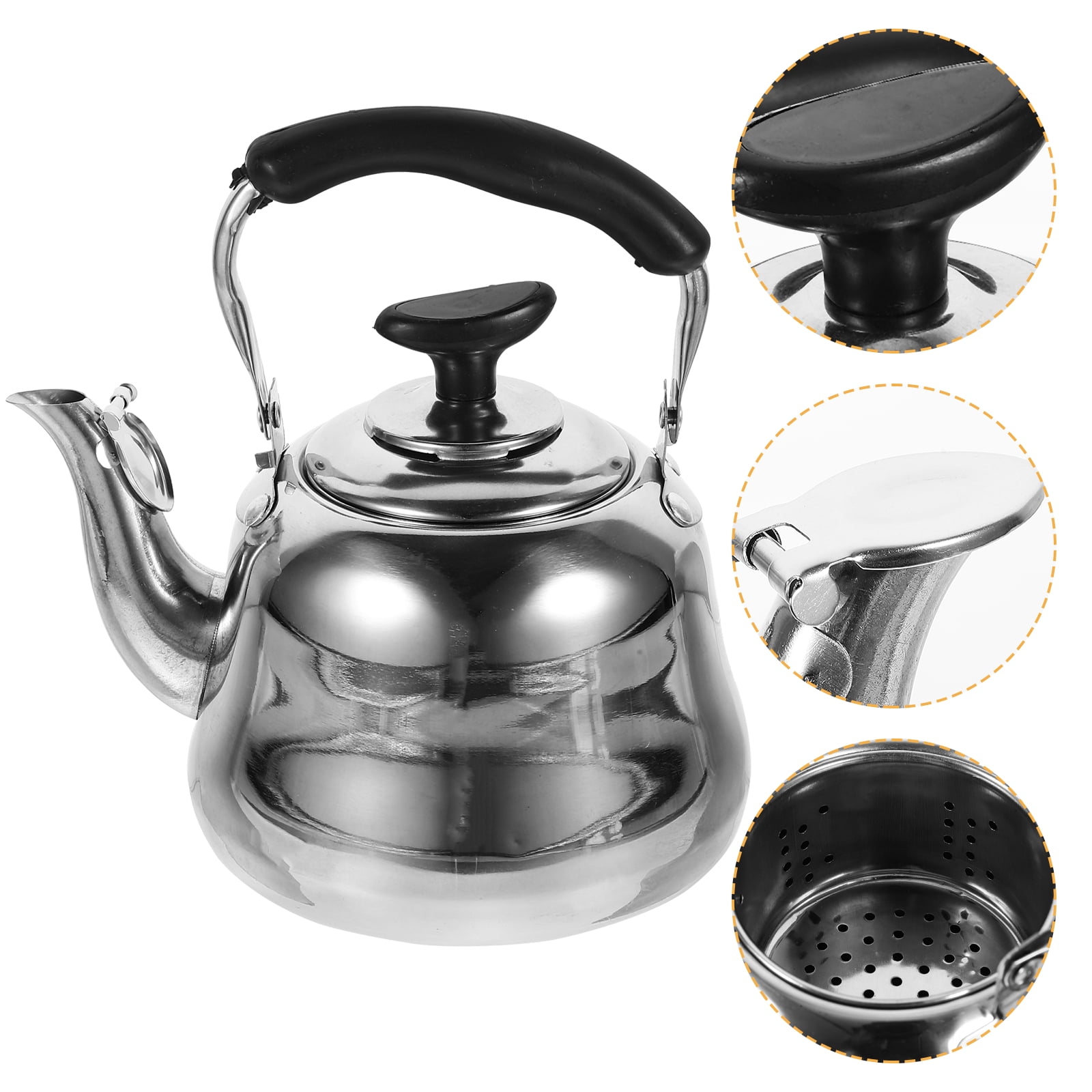Stainless Steel Teapots Stovetop Whistling Tea Kettle Food Grade