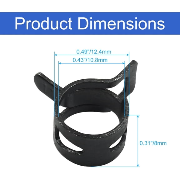 Stainless Steel Tee Fence Clamps - 4pcs T Clamp for 1 Inch Chain Link Fence End Rails