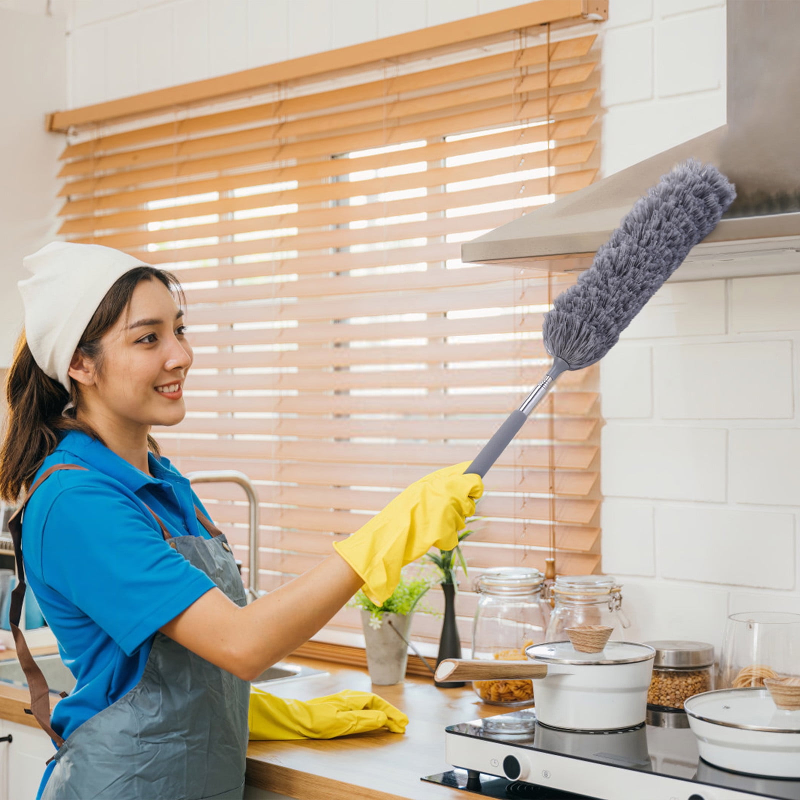 Stainless Steel Telescopic Duster, Fiber Small Duster, Extendable ...