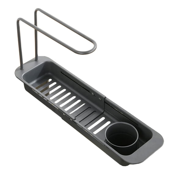 Stainless Steel Telescopic Over Sink Organizers Rack Adjustable Kitchen Storage Shelf for Efficient Space Utilization