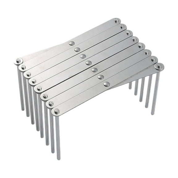 Stainless Steel Telescopic Rack Folding Kitchen Dish Rack Multi Purpose Pot Lid Organizer Telescopic Folding Steam Rack