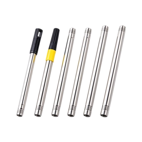 Stainless Steel Telescoping Extension Pole, 6-Piece Long Interlocking Metal Pole for High Ceilings and Tree Branches