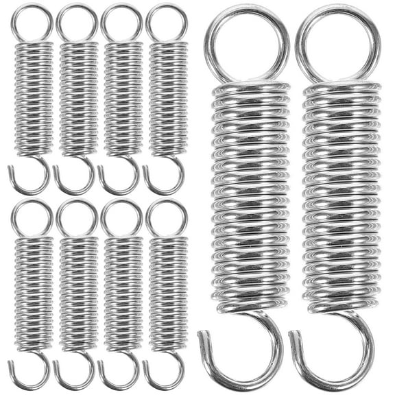 NIAIZEK 10Pcs Small Springs for Crafting Stainless Steel Extension Springs with Hook Ends